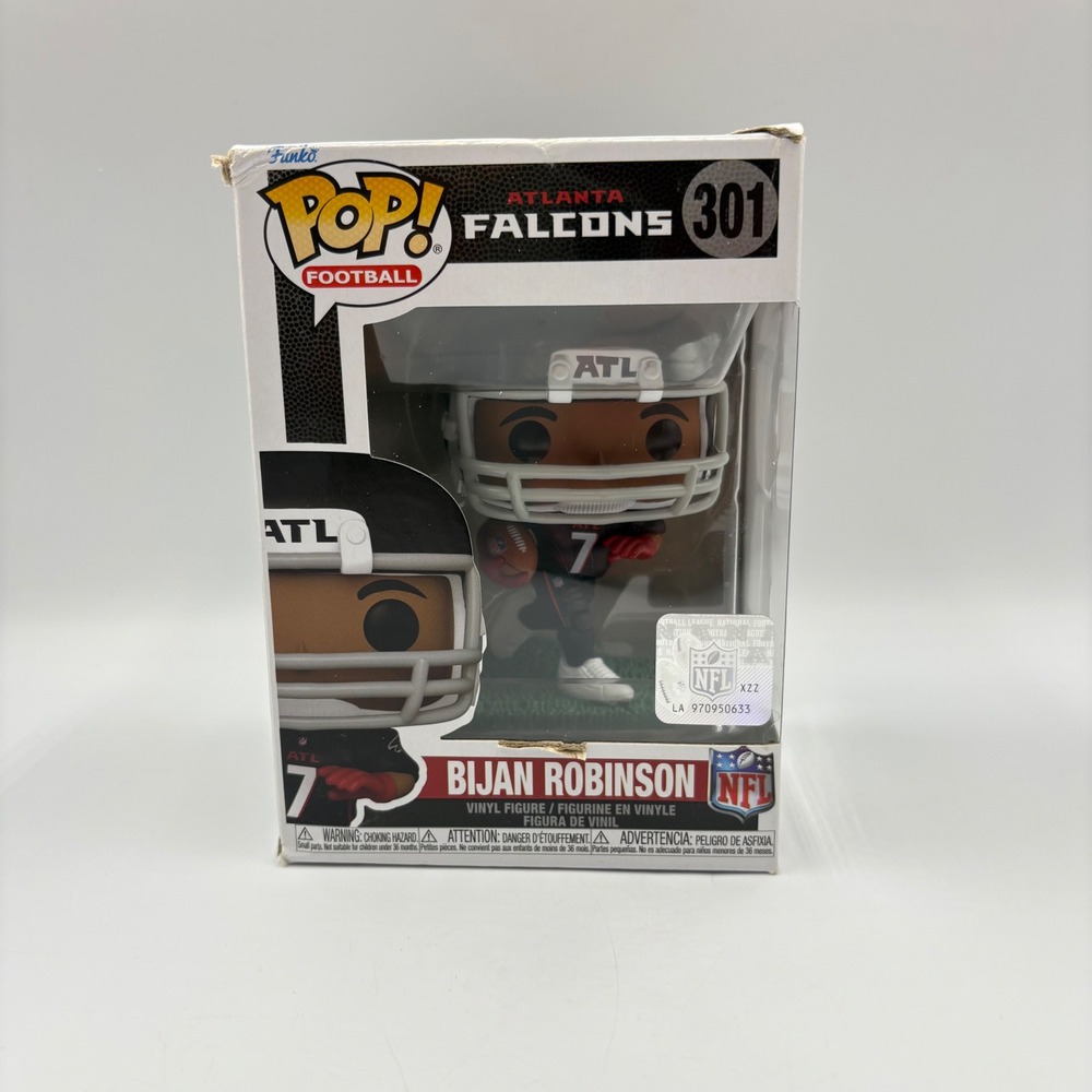Funko Pop NFL Atlanta Falcons Bijan Robinson 301 Black Jersey Vinyl Figure Used